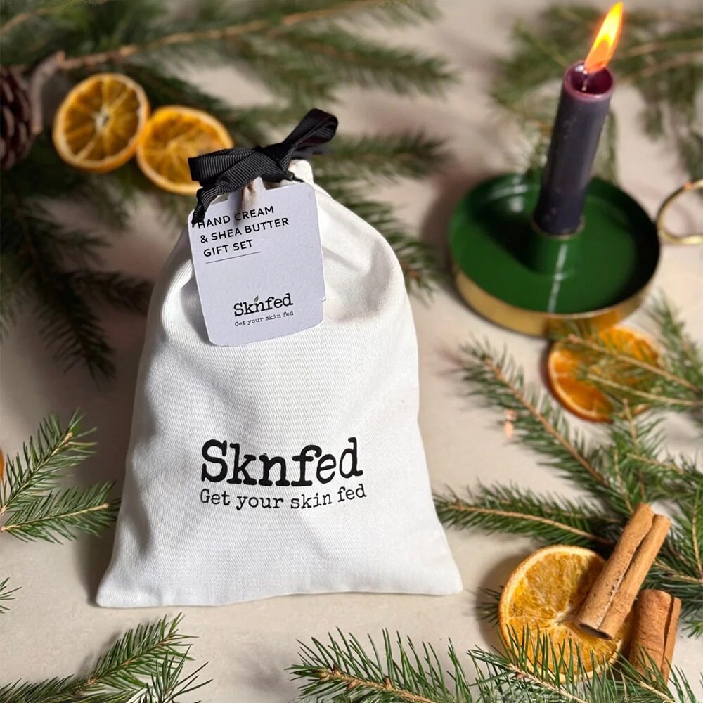 SKNFED Hand Cream and Shea Butter Gift Set