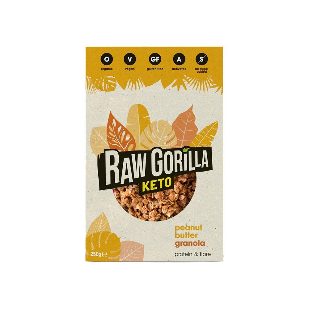 Raw Gorilla Keto Peanut Butter Granola 250g*2 Pack