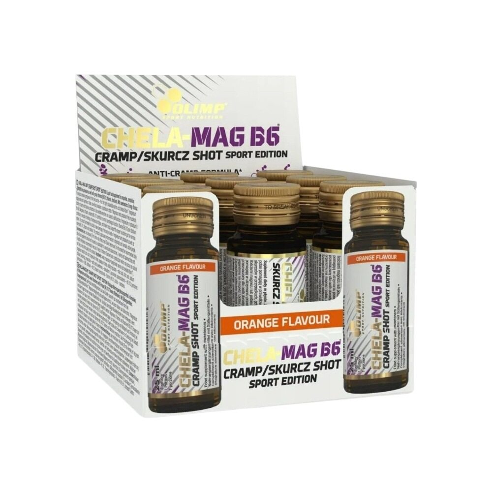 Olimp Nutrition Chela-Mag B6 Cramp Shot, Orange 9 x 25 ml