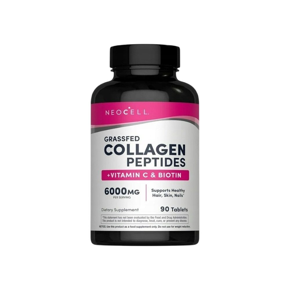 NeoCell Grassfed Collagen Peptides + Vitamin C & Biotin 90 tablets