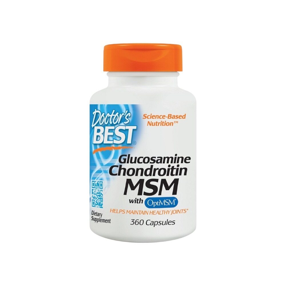 Doctor's Best Glucosamine Chondroitin MSM with OptiMSM 360 Caps