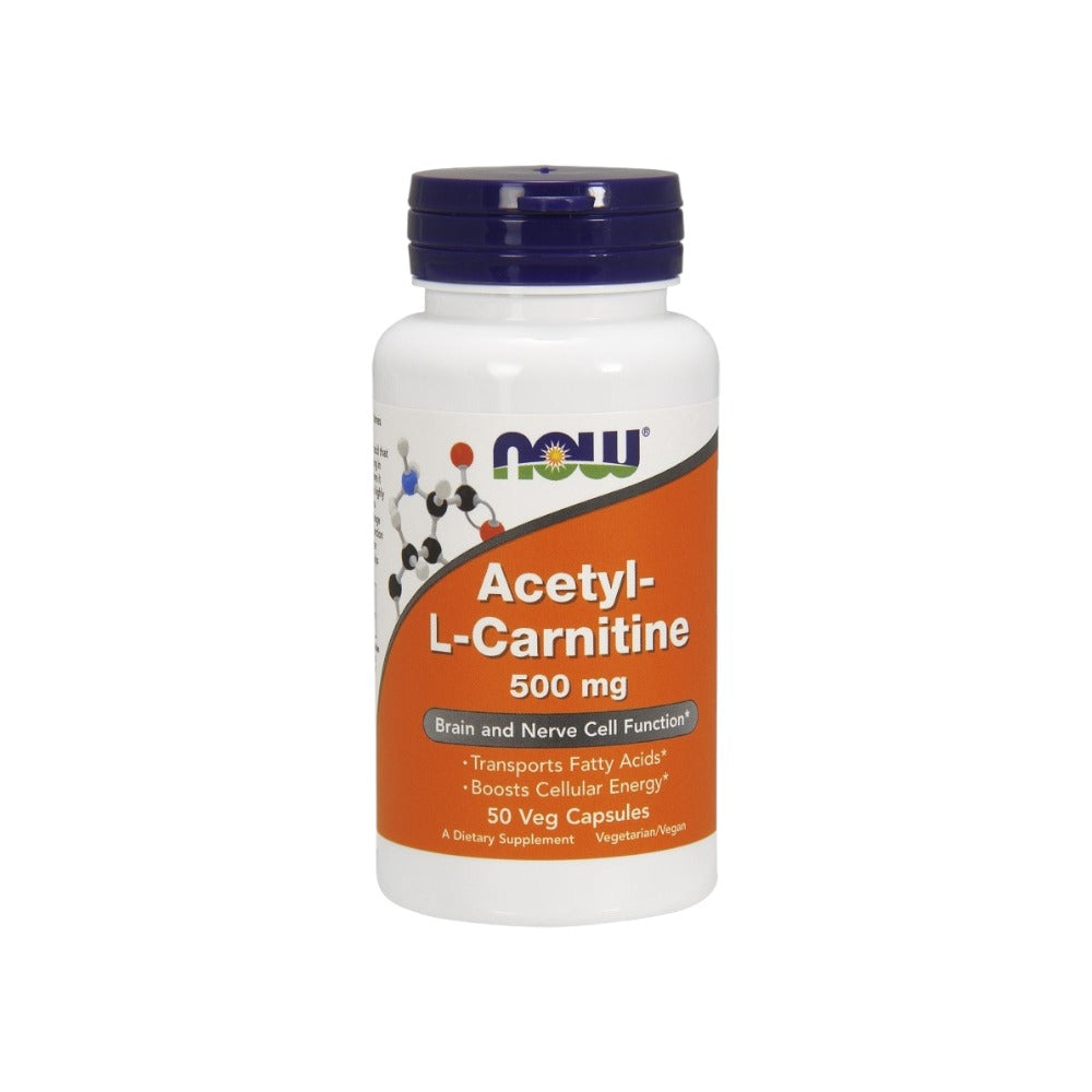 NOW Foods Acetyl-L-Carnitine 500mg 50 Vcaps