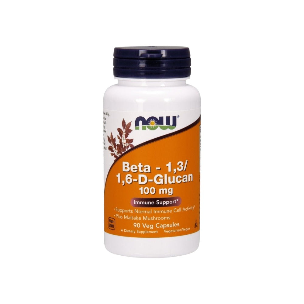 NOW Foods Beta - 1,3/1,6-D-Glucan, 100mg 90 Vcaps