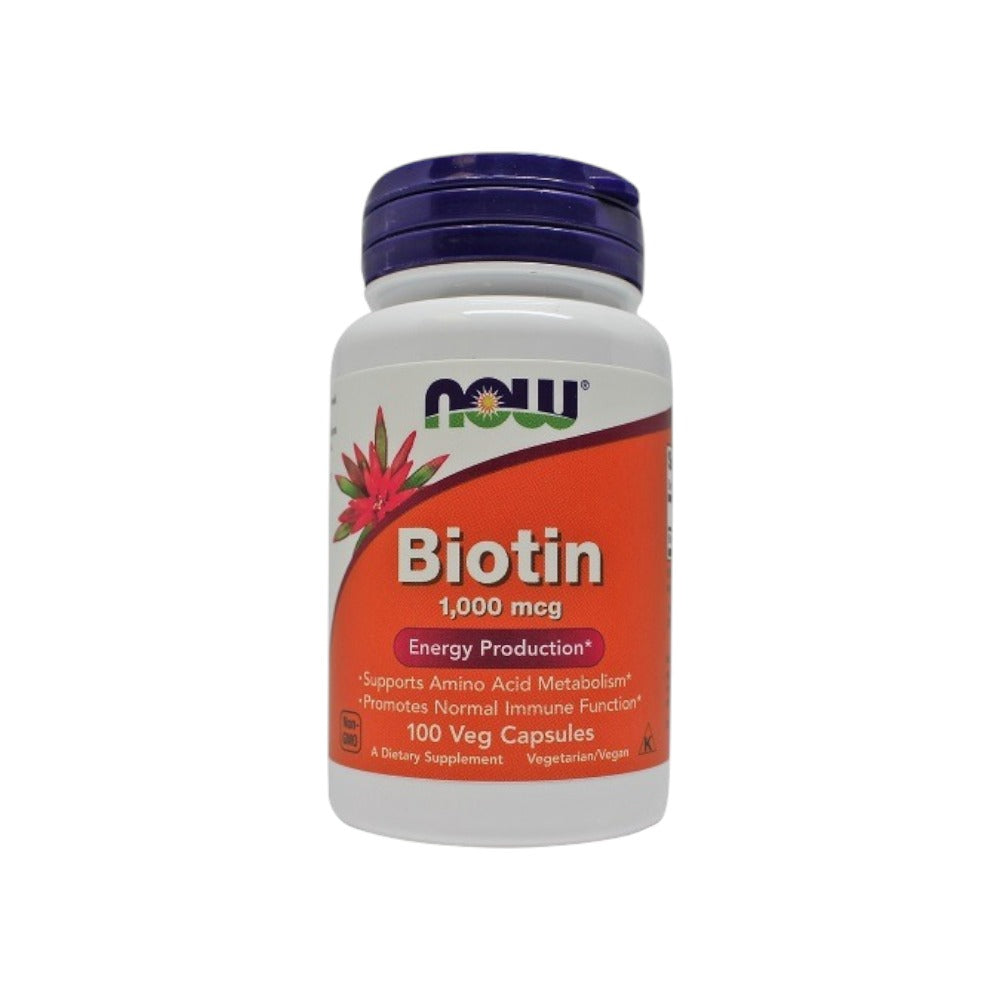 NOW Foods Biotin 1000mcg 100 Vcaps