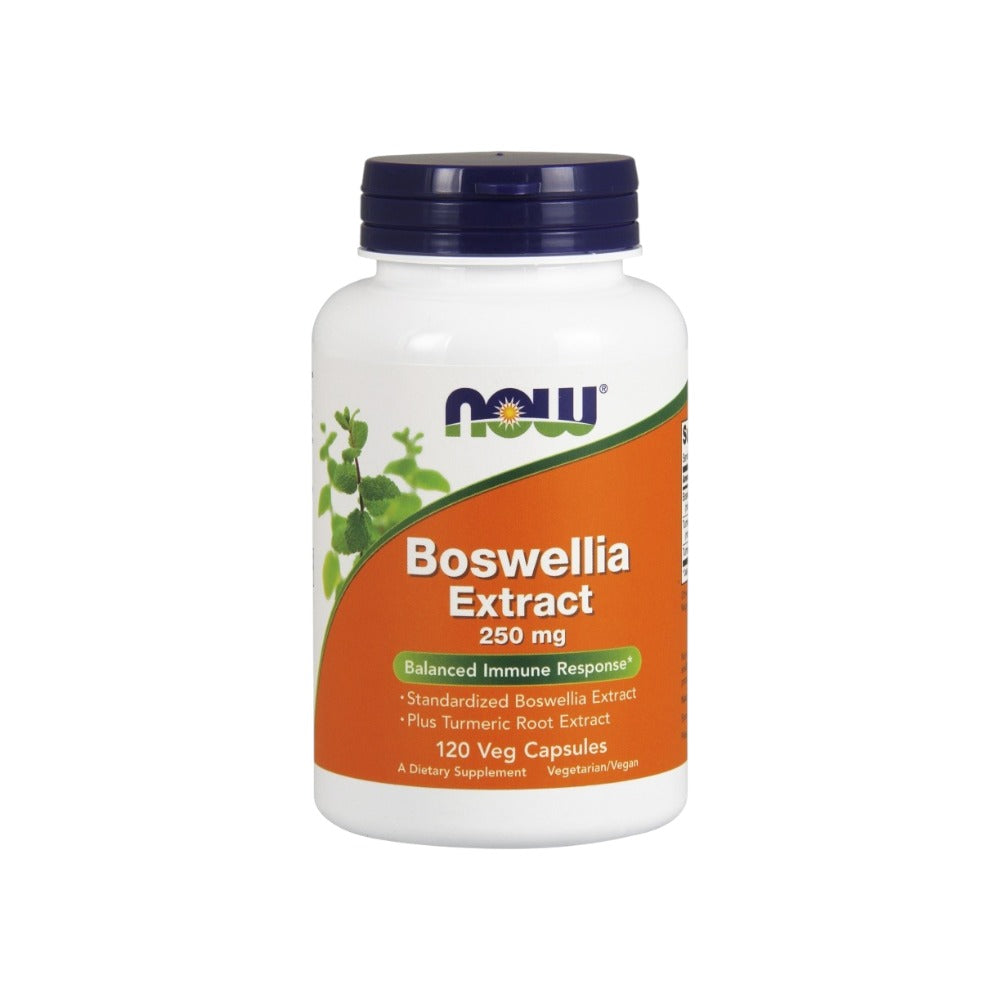 NOW Foods Boswellia Extract Plus Turmeric Root Extract, 250mg 120 Vcaps