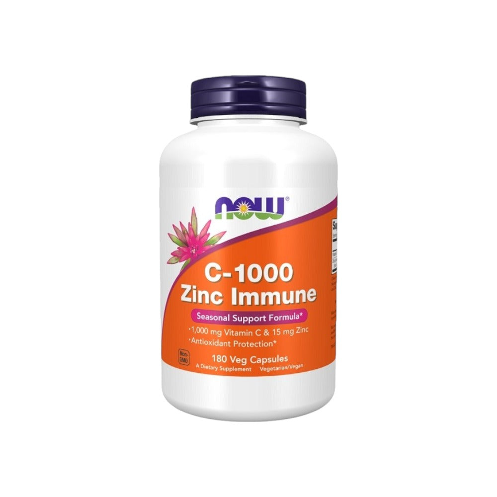 NOW Foods C-1000 Zinc Immune 180 Vcaps