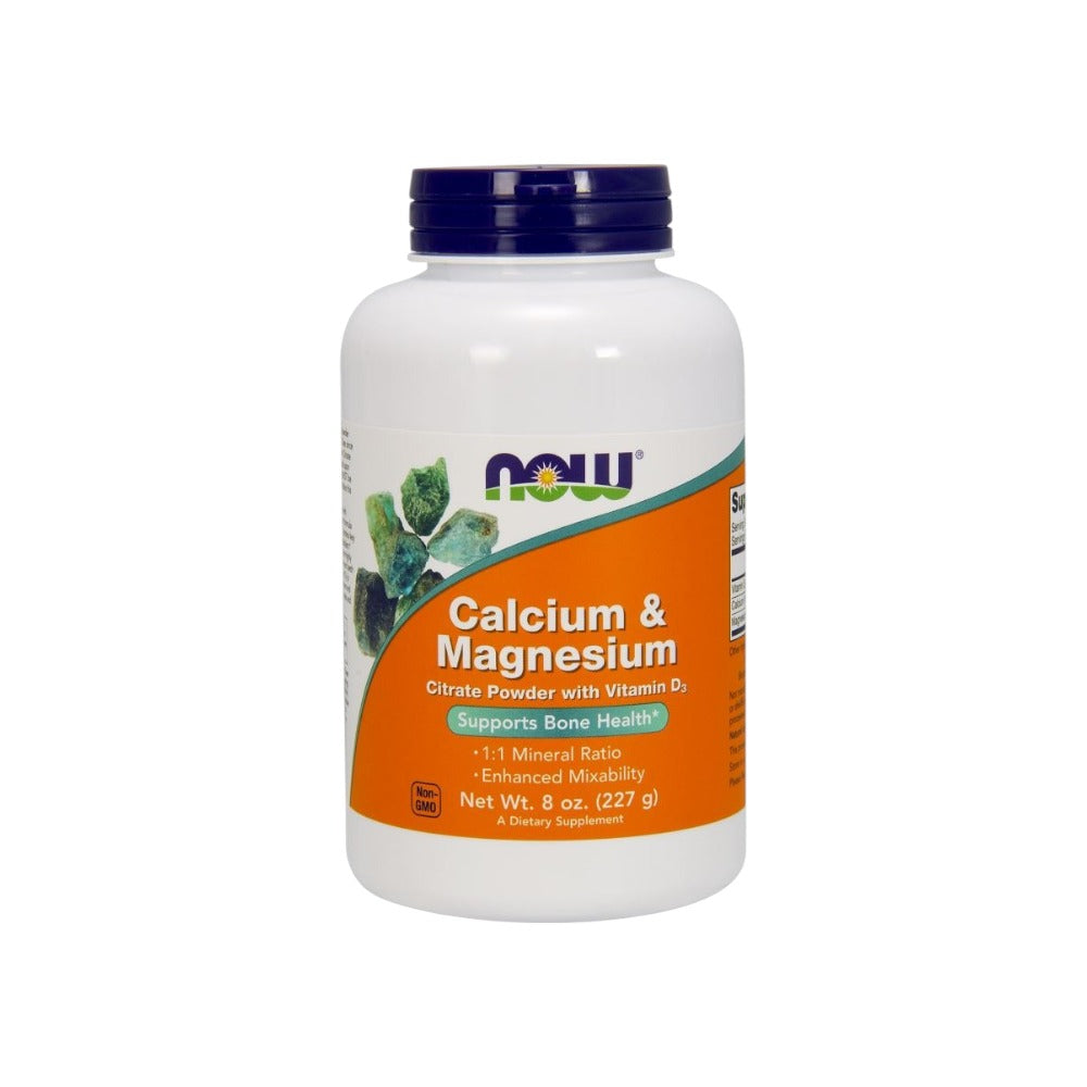 NOW Foods Calcium & Magnesium Citrate Powder with Vitamin D3 227g