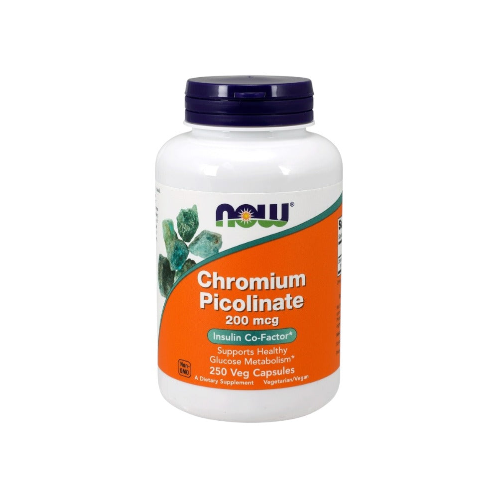 NOW Foods Chromium Picolinate 200mcg 250 Vcaps