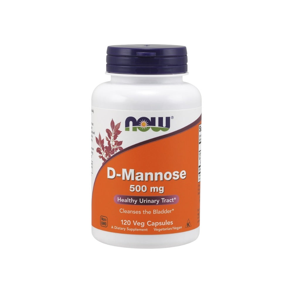 NOW Foods D-Mannose 500mg 120 Vcaps