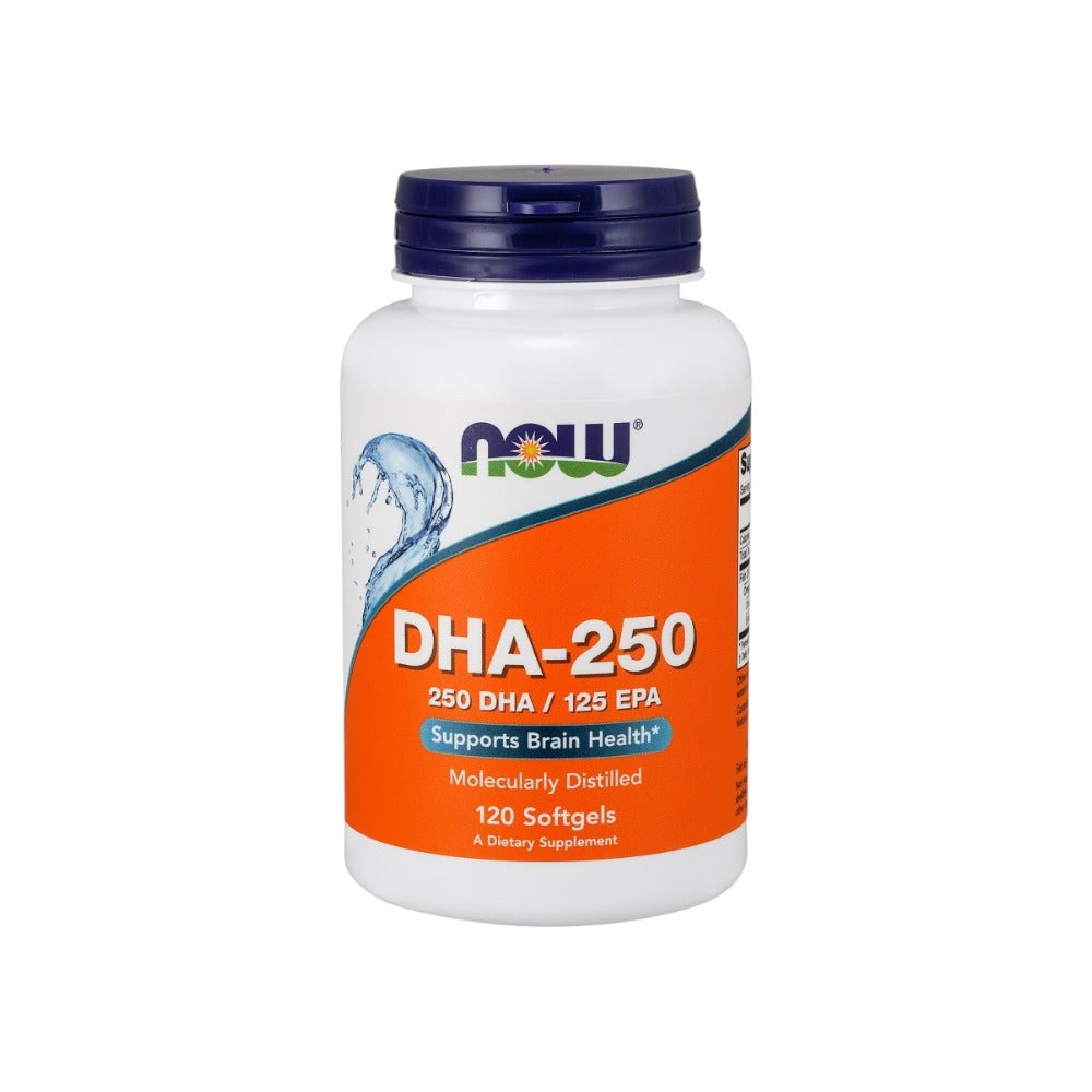 NOW Foods DHA-250 250 DHA / 125 EPA 120 Softgels