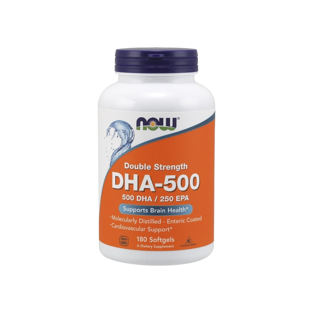 NOW Foods DHA-500 500 DHA / 250 EPA 180 Softgels