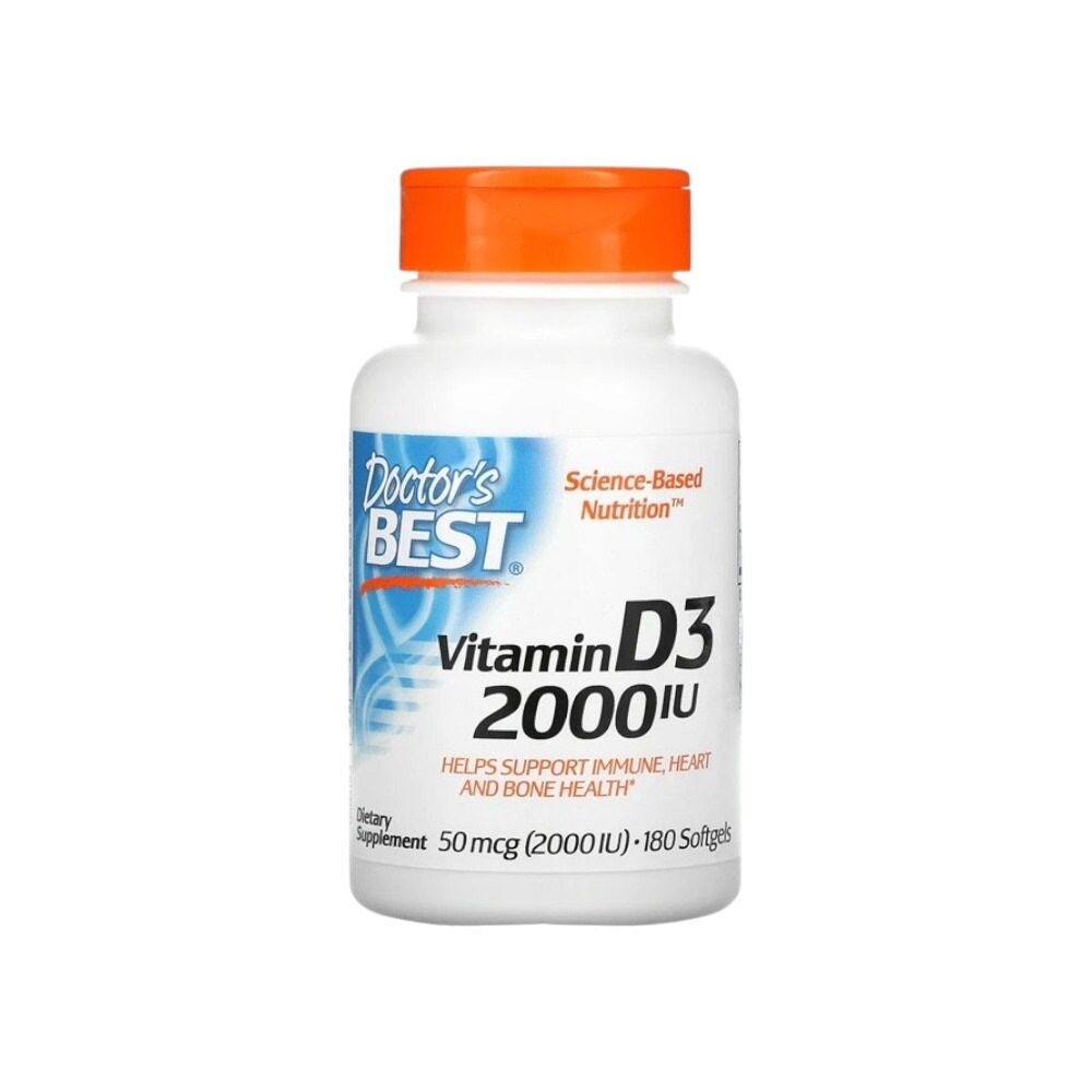 Doctor's Best Vitamin D3, 1000 IU 180 softgels