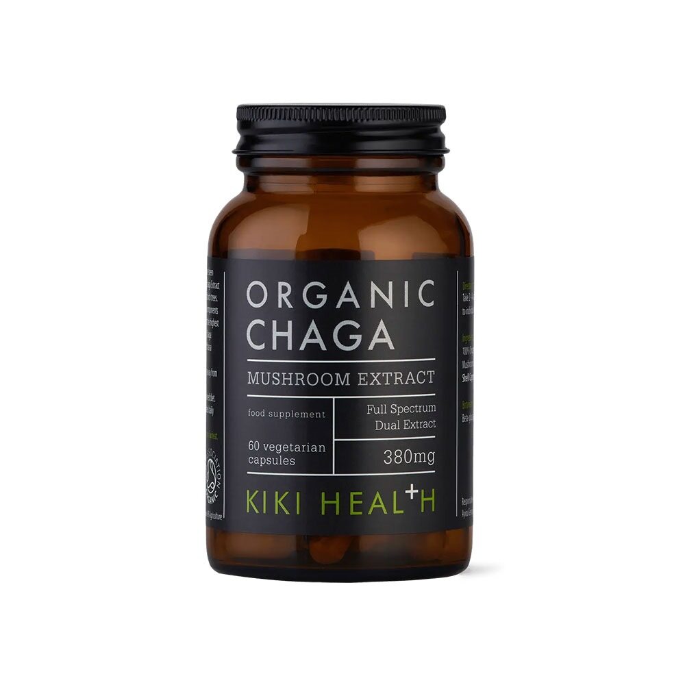 KIKI Health Chaga Extract, 380mg 60 Vcaps