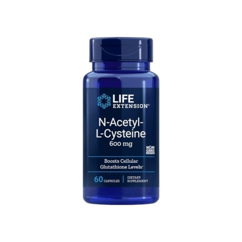 Life Extension N-Acetyl-L-Cysteine, 600mg 60 Caps