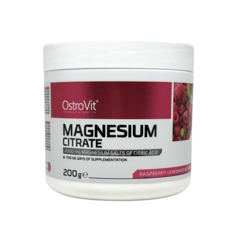 OstroVit Magnesium Citrate, Raspberry Lemonade with Mint 200g