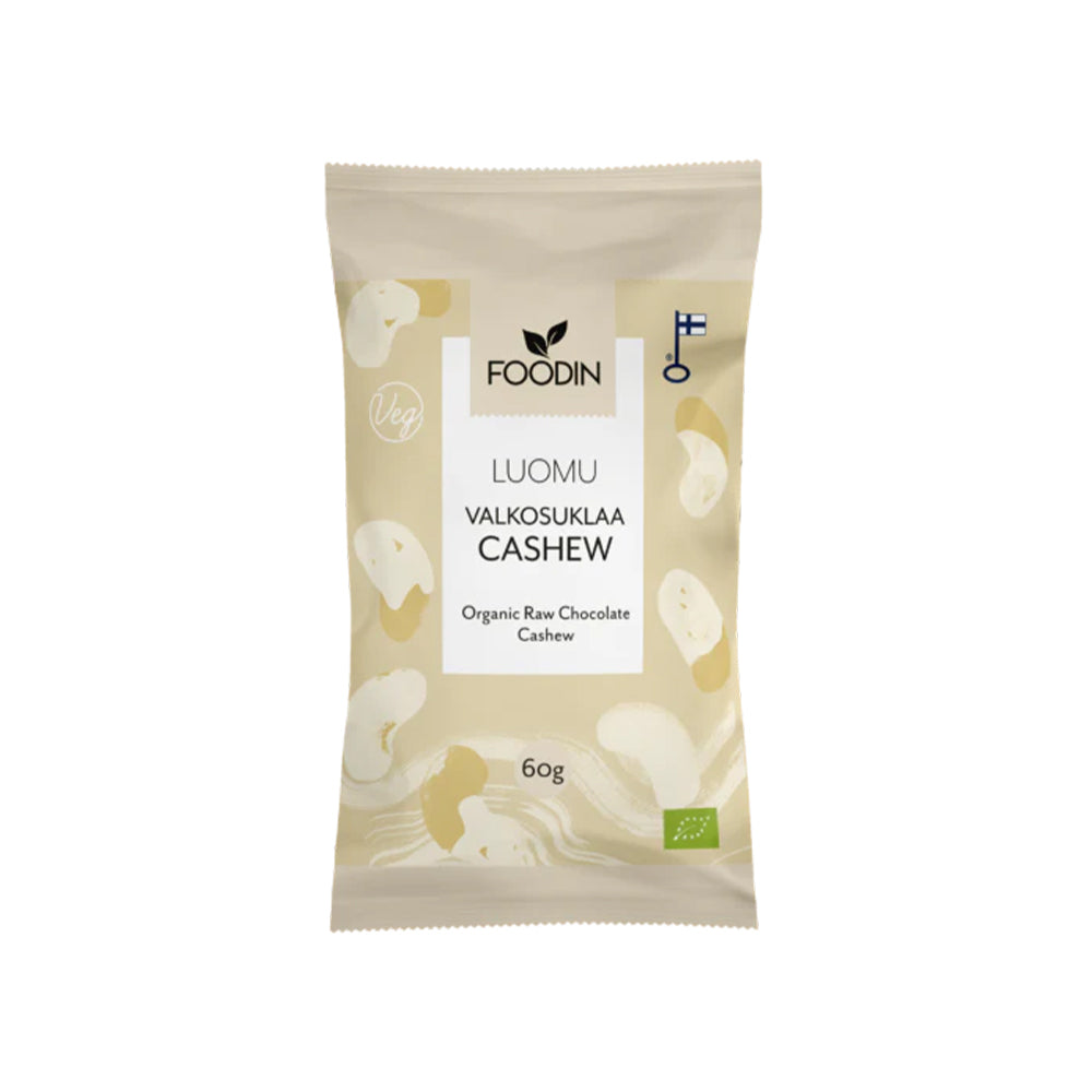 Foodin White Chocolate Cashew 60g, Organic