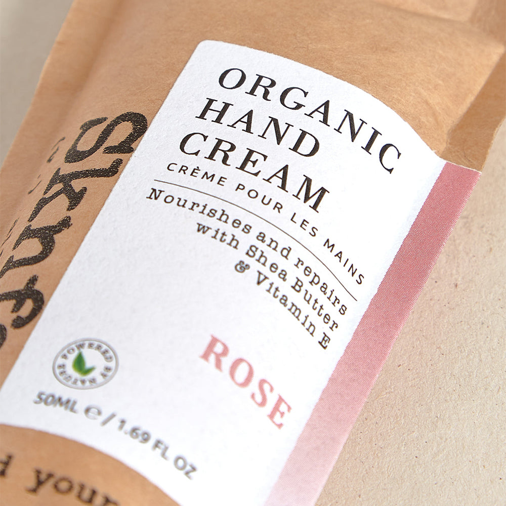 SKNFED Organic Hand Cream - Rose 50g