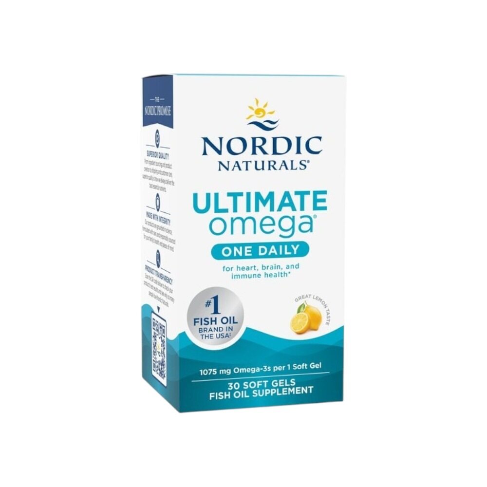 Nordic Naturals Ultimate Omega One Daily, 1075mg Lemon 30 Softgels