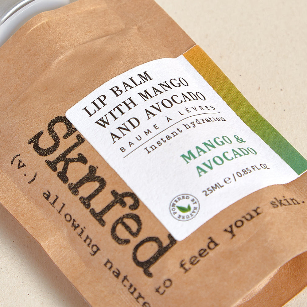 SKNFED Shea Butter Lip Balm Mango and Avocado 25g