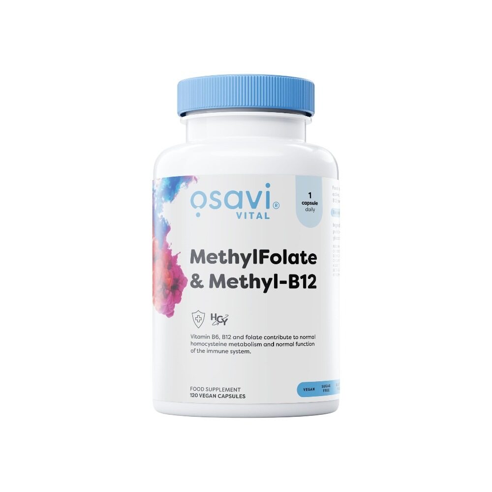 Osavi MethylFolate & Methyl-B12 120 Vegan Caps