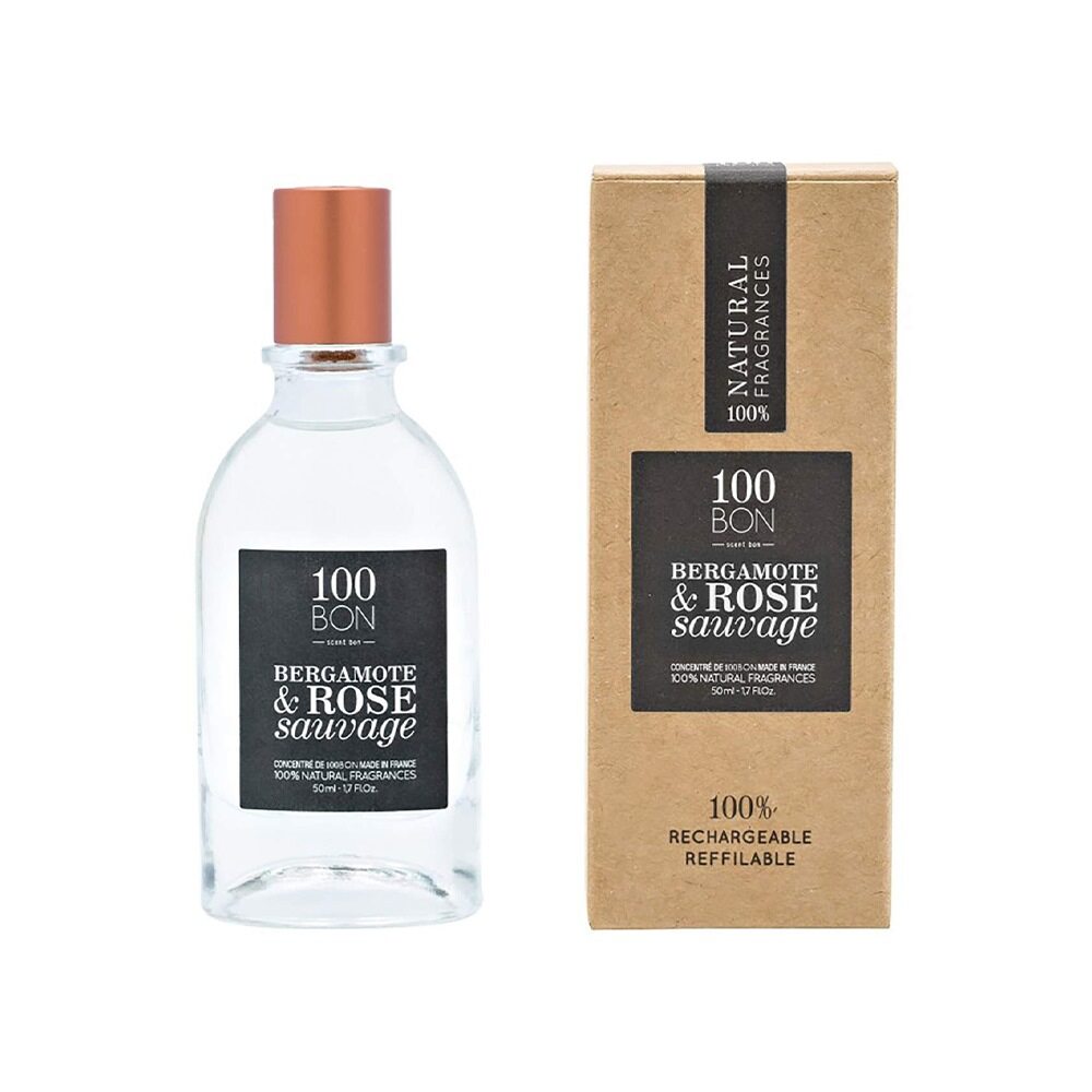 100BON Bergamote & Rose Sauvage Refillable Eau de Parfum Concentrate 50ml