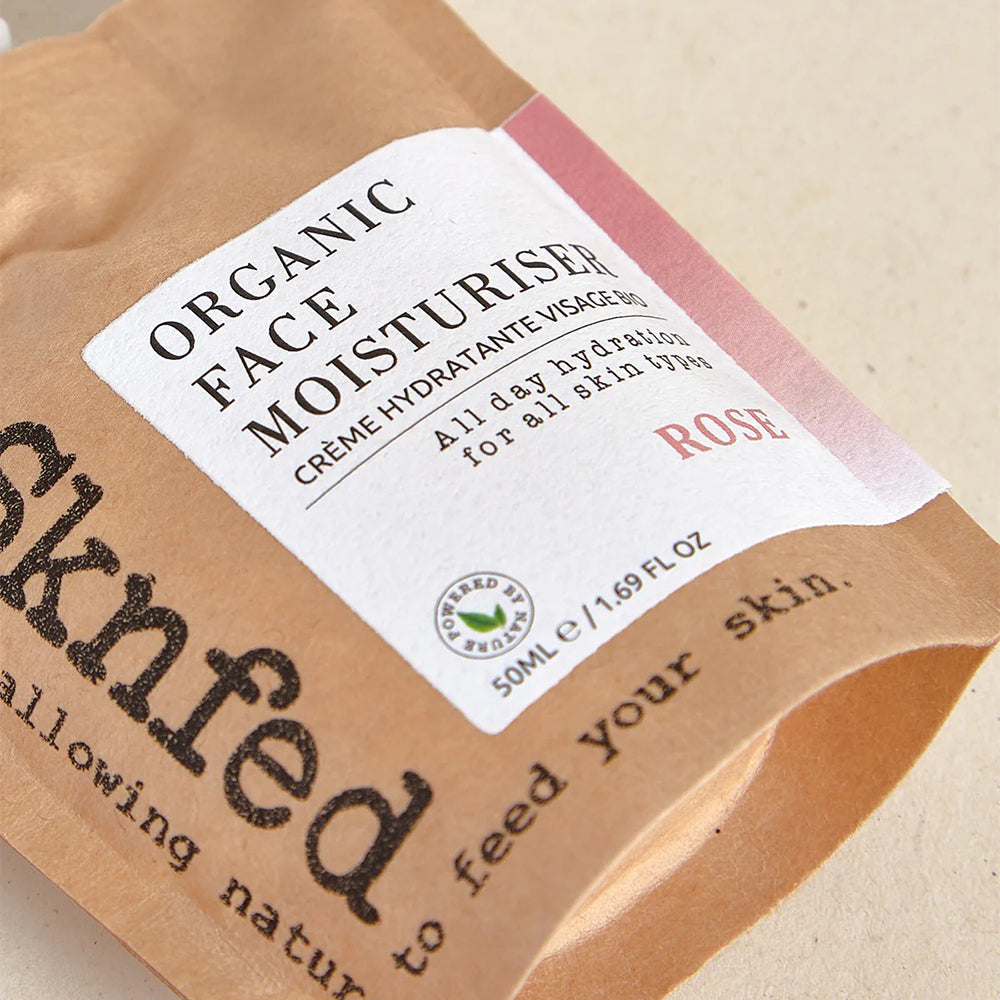 SKNFED Organic Face Moisturiser Rose 50g