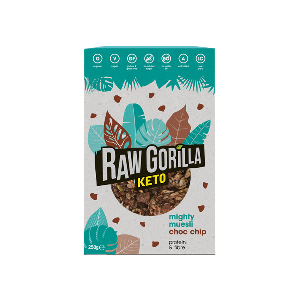 Raw Gorilla Organic Mighty Muesli Chocolate Chip Keto 250g