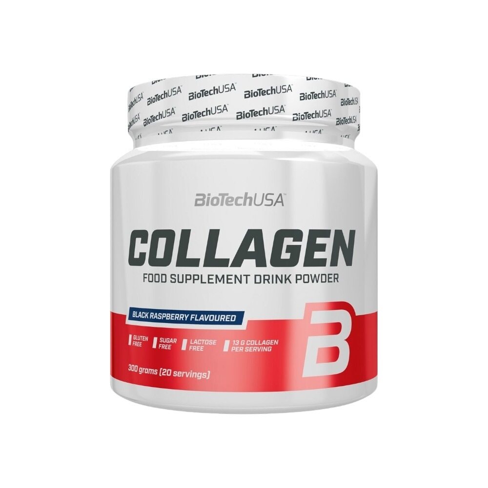 BioTechUSA Collagen, Black Raspberry 300g