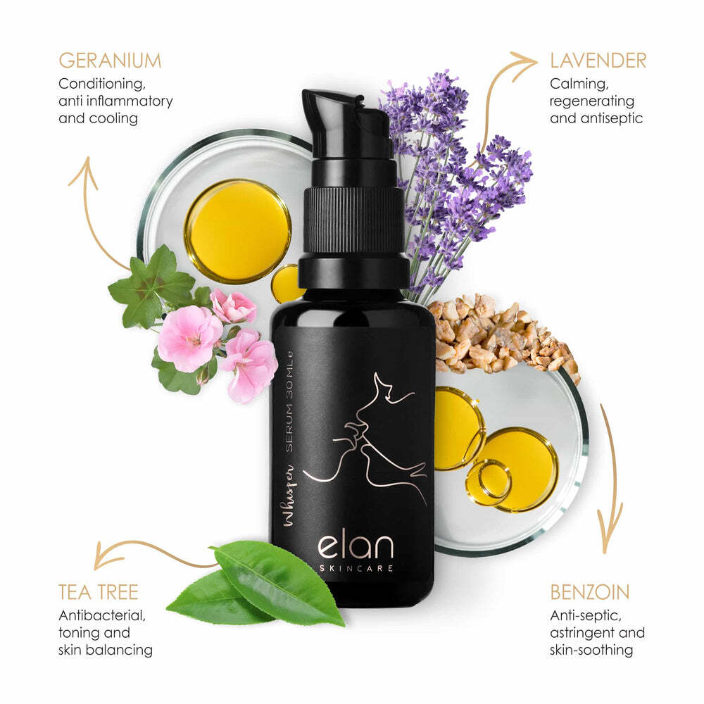 Elan Skincare Whisper Organic Face Oil - Vit. E +ViT. F +Tea Tree 30ml