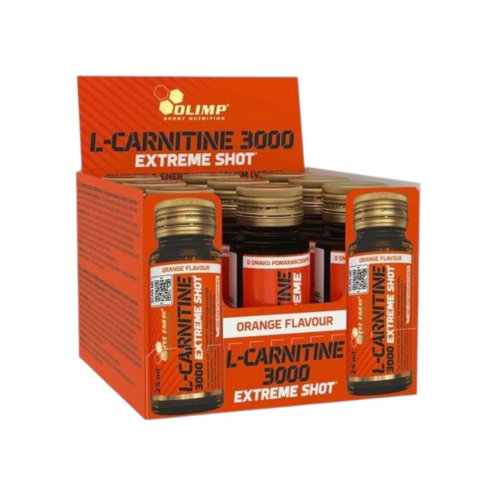Olimp Nutrition L-Carnitine 3000 Extreme Shot, Orange 9 x 25 ml