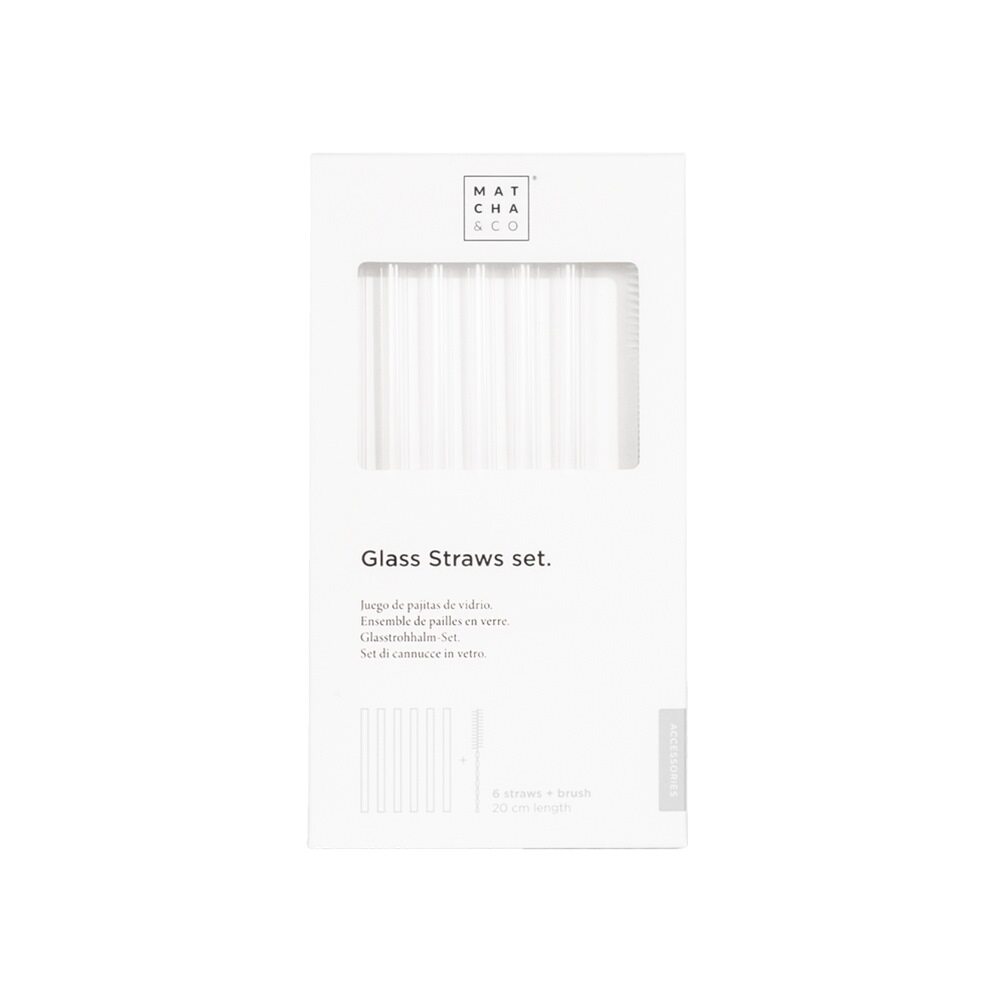 Matcha & Co Glass Straws Set