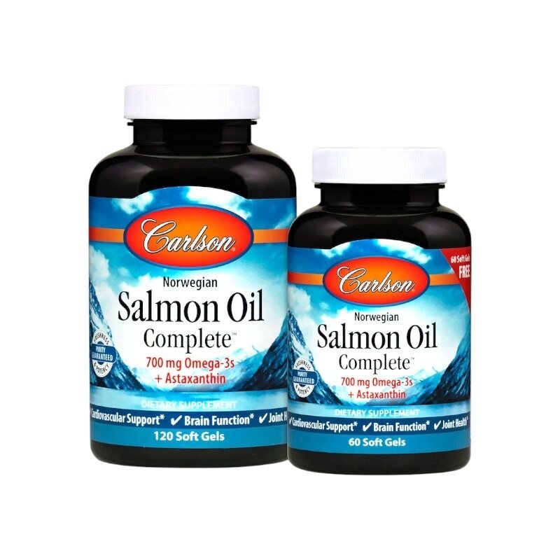 Carlson Labs Norwegian Salmon Oil Complete 120 + 60 Softgels