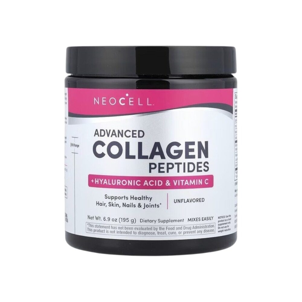 NeoCell Advanced Collagen Peptides with Vitamin C & Hyaluronic Acid 195g