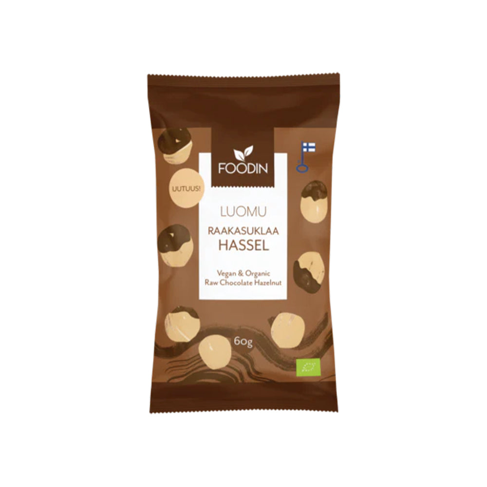 Foodin Raw Chocolate Hazelnut, organic, 60g