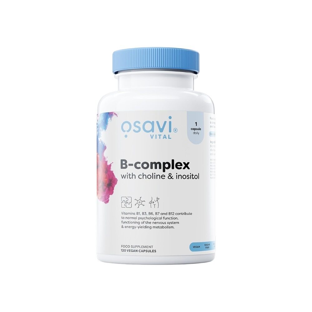 Osavi B-Complex with Choline & Inositol 120 Vegan Caps
