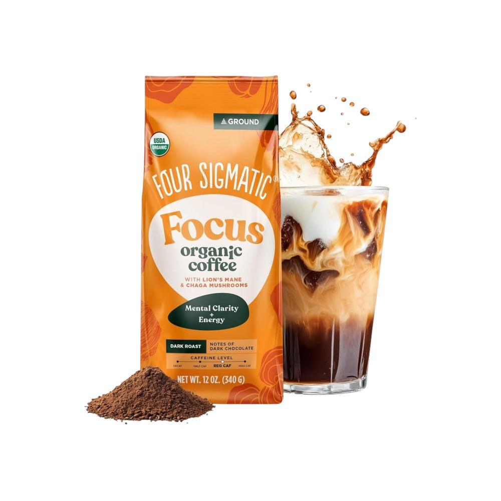 Four Sigmatic Organic Think Cold Brew Ground Coffee with Lion’s Mane & Chaga 340g