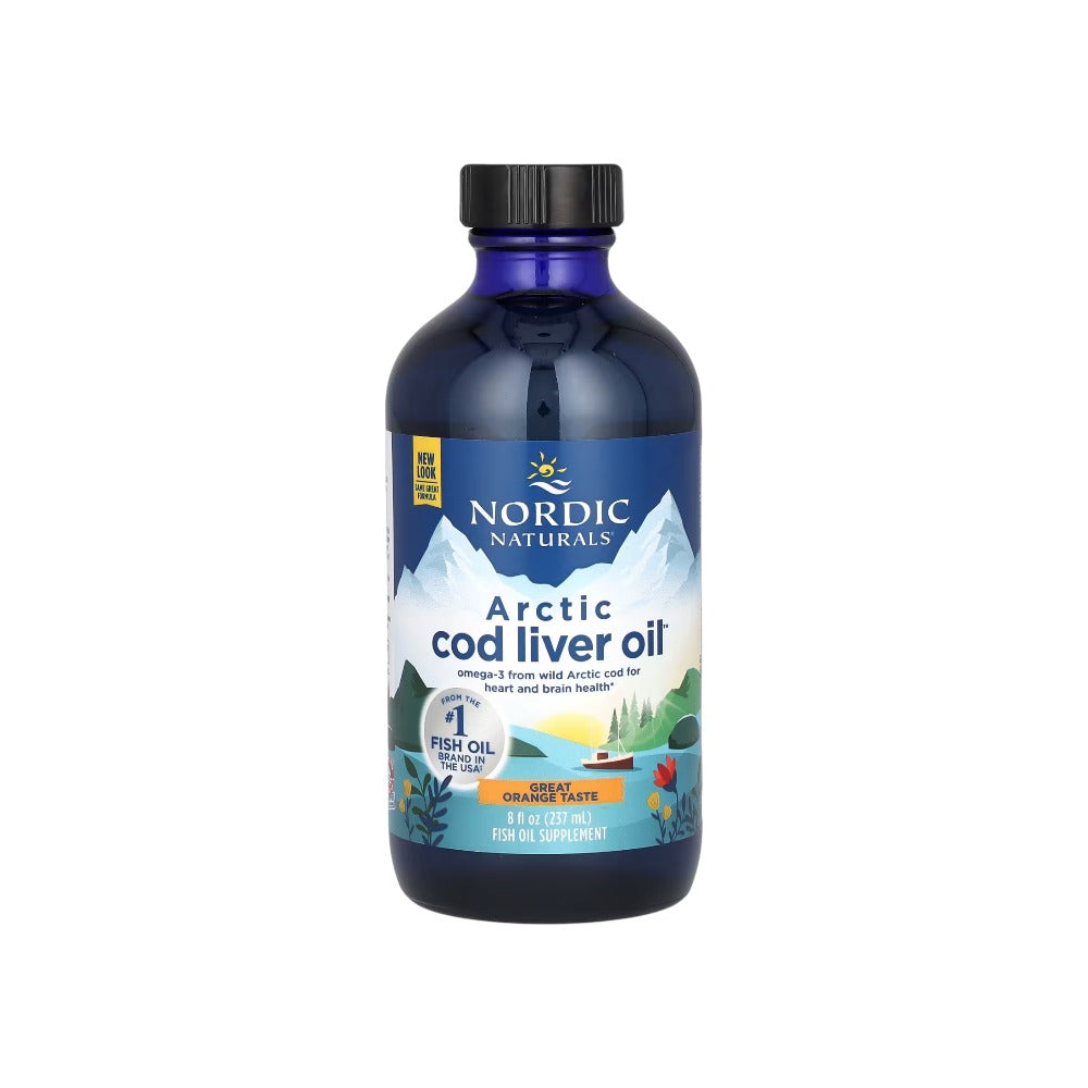 Nordic Naturals (Danish Label) Arctic Cod Liver Oil, 1060mg Orange 237ml