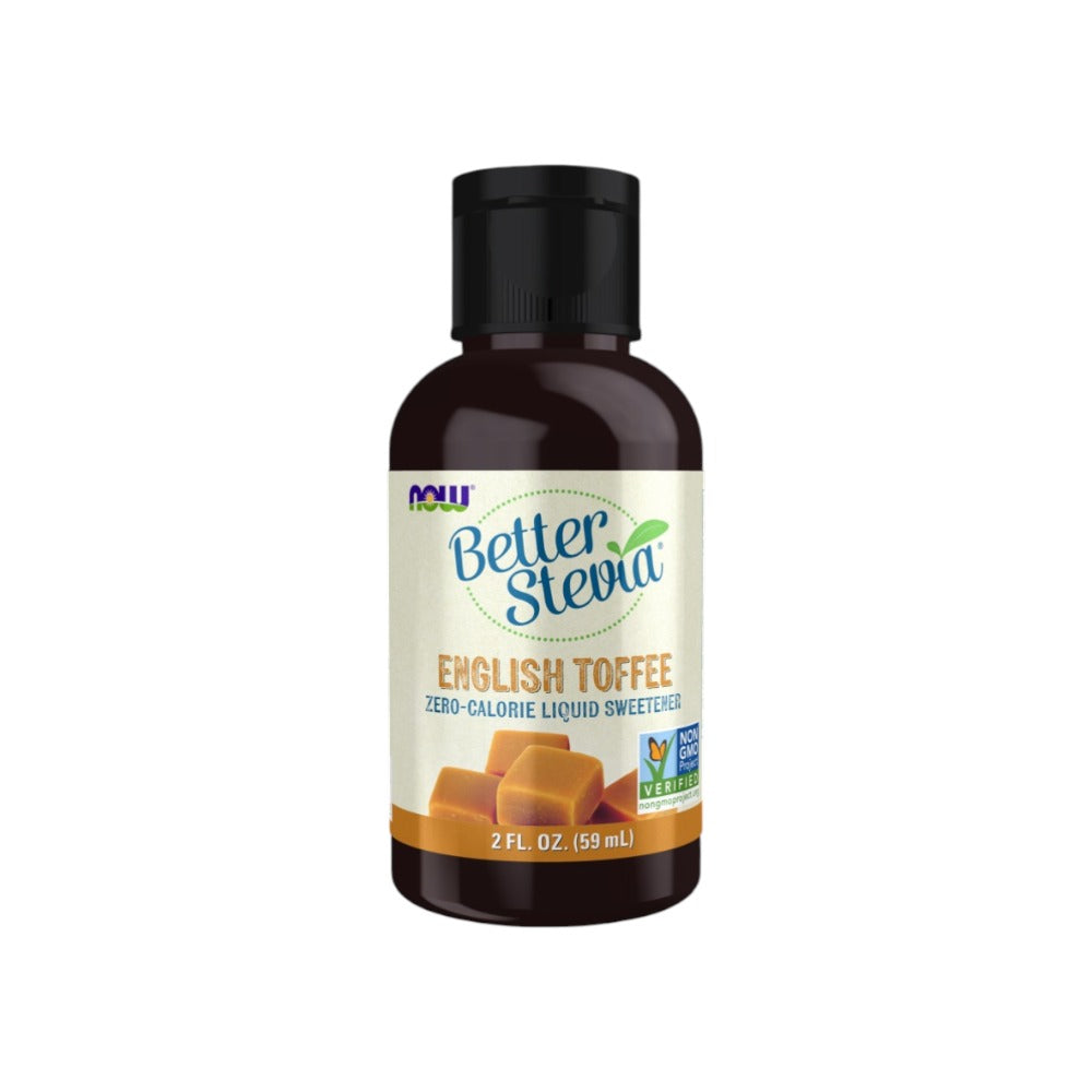 NOW Foods Better Stevia Liquid English Toffee 59ml