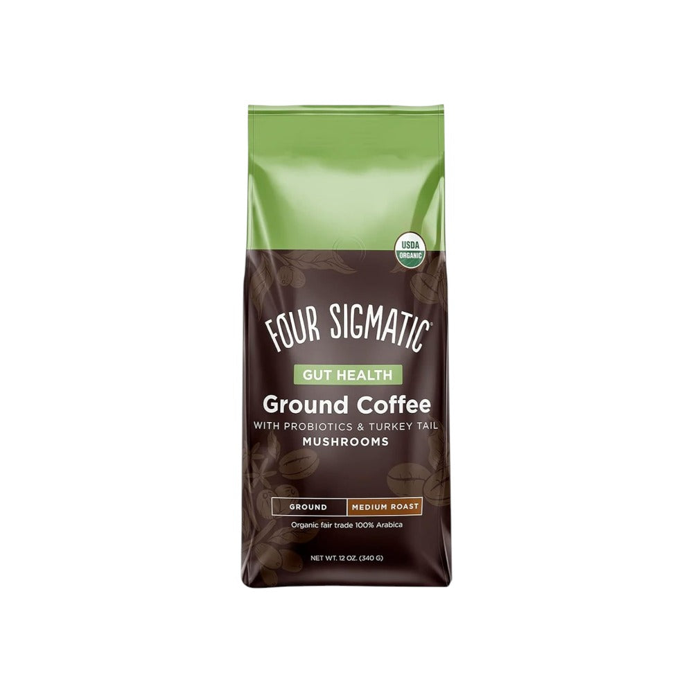 Four Sigmatic Organic Happy Gut Ground Mushroom Coffee with Probiotics 340g